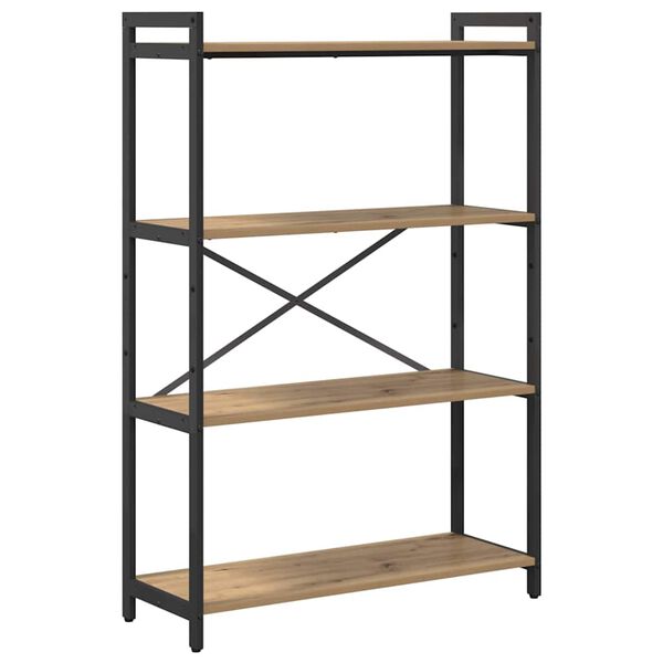 vidaXL Polica Umjetnički hrast 80 x 30 x 120 cm Konstruirano drvo