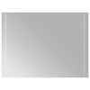 vidaXL LED kupaonsko ogledalo *Transparent*an 80 x 60 cm Pravokutni