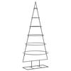 vidaXL Metalno ukrasno božićno drvce crno 150 cm
