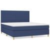 vidaXL Krevet s oprugama i madracem plavi 180x200 cm od tkanine
