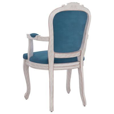 vidaXL Blagovaonske stolice 2 kom plave 62x59,5x100,5 cm baršunaste
