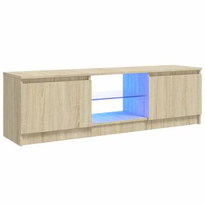 vidaXL TV ormarić s LED svjetlima boja hrasta sonome 120x30x36 cm