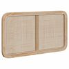 vidaXL Uzglavlje s uzglavljem Prirodna 100 x 55 x 3 cm Ratan