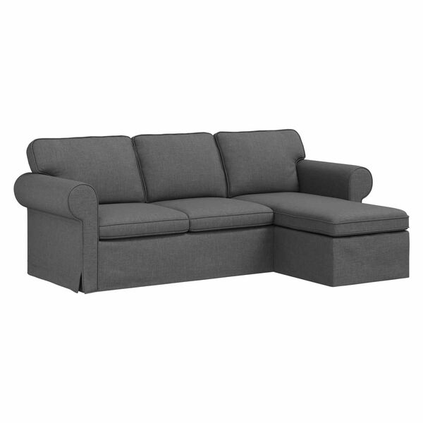 vidaXL Sofa Tamno siva