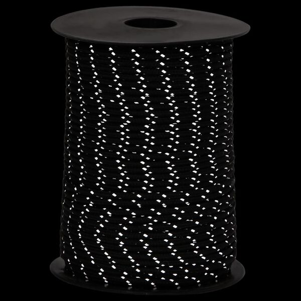 vidaXL Uže za šator s reflektirajućim prugama i ključevima 50 m 3 mm