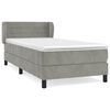 vidaXL Box spring krevet s madracem tamnosivi 90x200 cm bar&scaron;unasti
