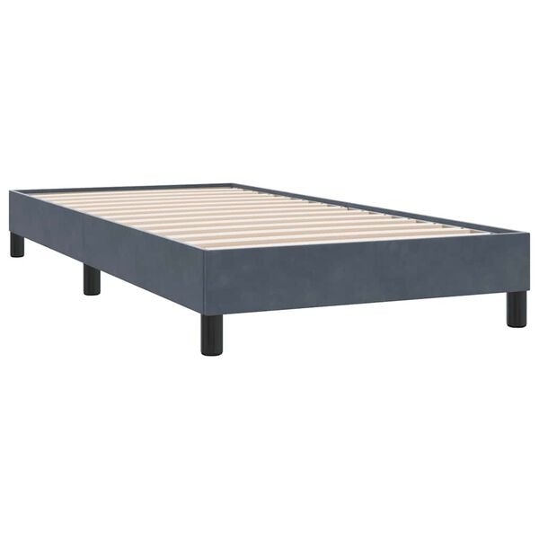 vidaXL Box spring krevet s madracem tamnosivi 100x210 cm bar&scaron;unasti