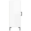 vidaXL Komoda sjajna bijela 34,5 x 34 x 90 cm od konstruiranog drva