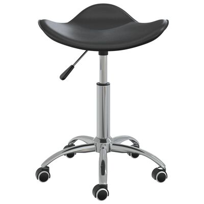 vidaXL Okretna blagavaonska stolica od umjetne kože crna