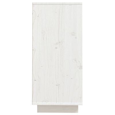 vidaXL Komoda bijela 60 x 34 x 75 cm od masivne borovine