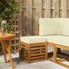 vidaXL Vanjska stolica klupa Čvrsto drvo akacije Prirodna