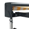 vidaXL Tenda na uvlačenje žuto-bijela 4,5x3 m od tkanine i aluminija