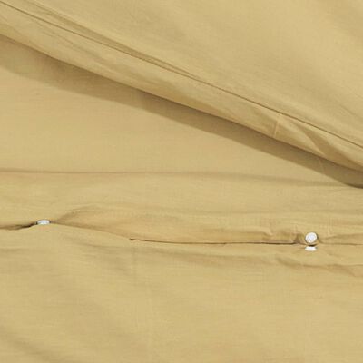 vidaXL Set posteljine za poplun Smeđe-sivi 135 x 200 cm pamučni