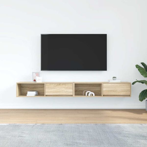 vidaXL TV ormarići 2kom boja hrasta 100x31x25,5 cm konstruiranog drva