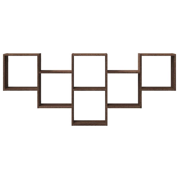 vidaXL Zidna polica boja smeđeg hrasta 159x18x66 cm konstruirano drvo