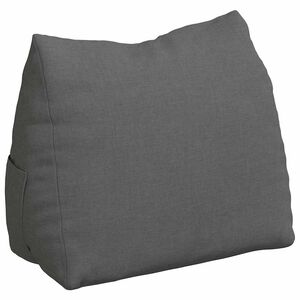 vidaXL Jastuk za leđa Tamno siva 45 x 20 x 35 cm tkanina