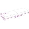 vidaXL Kupaonska radna ploča tamnosmeđa 120x40x(2-6) cm tretirano drvo