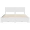 vidaXL Krevetna konstrukcija Bijelo 180 x 200 cm Konstruirano drvo