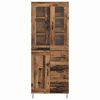 vidaXL Highboard Staro drvo 69,5 x 34 x 90 cm Konstruirano drvo