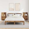 vidaXL Wall-mounted noćni ormarić 2 pcs Staro drvo 48,5 x 32,5 x 80 cm