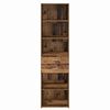 vidaXL Highboard Staro drvo 50 x 42,5 x 185 cm Konstruirano drvo