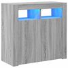 vidaXL Komoda s LED svjetlima boja sivog hrasta sonome 80 x 35 x 75 cm