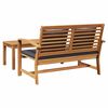 vidaXL klupa Smeđa i tamno siva 110 x 66 x 76 cm Čvrsto teak drvo