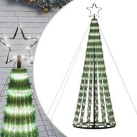 vidaXL Svjetleći stožac za božićno drvce 275 LED hladni bijeli 180 cm