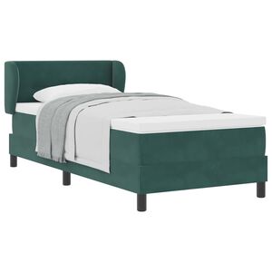 vidaXL Krevet s opruga kutije Tamnozelena 100 x 200 cm Bar&scaron;un