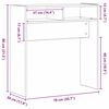 vidaXL Konzolna stolica Crni hrast 78 x 30 x 80 cm Konstruirano drvo