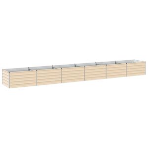 vidaXL Povi&scaron;eni vrtni krevet Slonovača 600 x 80 x 55 cm