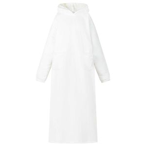 vidaXL Deka majica s kapuljačom Bijelo L Flis i flanel