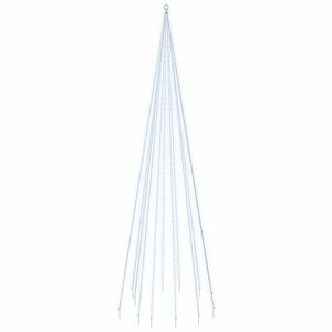 vidaXL Božićno drvce na stijegu 732 LED žarulje hladne bijele 500 cm