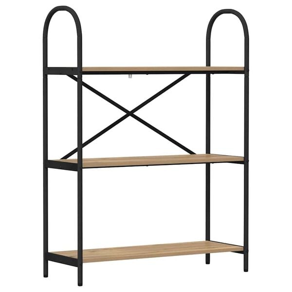 vidaXL Polica Umjetnički hrast 80 x 30 x 109 cm Konstruirano drvo