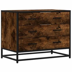 vidaXL Ormar s ladicama dimljeni hrast 70x41x56 cm izrađeno drvo