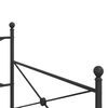 vidaXL Dnevni krevet bez madraca crni 100x190 cm čelik