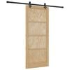 vidaXL Klizna vrata ORKDAL 86 x 198,5 cm Masivna borovina Prirodna
