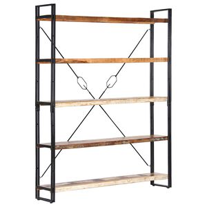vidaXL Police za knjige s 5 razina 140x30x180 cm od obnovljenog drva