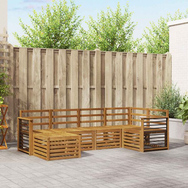 vidaXL Setovi sofa 6 pcs Prirodna Čvrsto drvo akacije