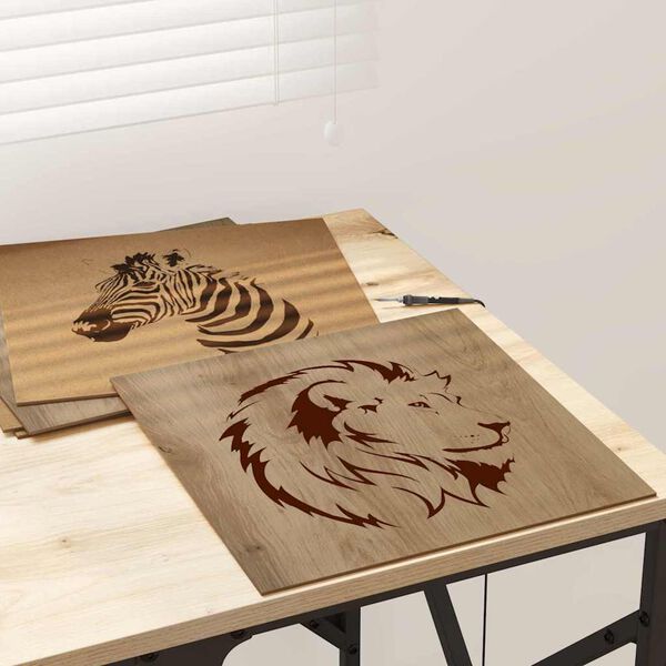 vidaXL Dekor Paneli 50 pcs Umjetnički hrast 30 x 30 x 0.27 cm