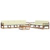 vidaXL Set vanjskih sofa s jastukom 8 pcs Prirodna i krem