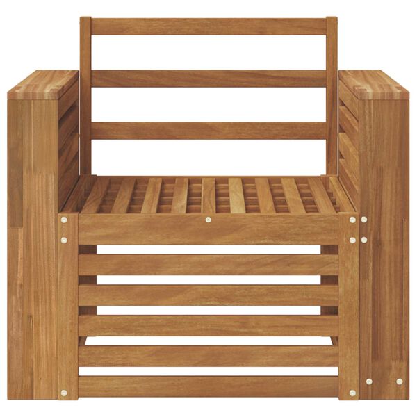 vidaXL Set vanjskih sofa Prirodna 79 x 63 x 73 cm Čvrsto drvo akacije