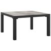 vidaXL Vrtni stolić za kavu sivi 55 x 55 x 31 cm DPC i čelik