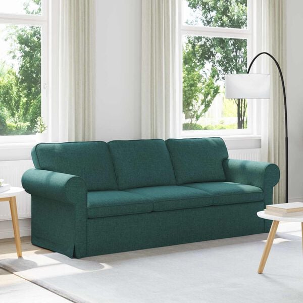 vidaXL Sofa Tamnozelena