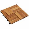 vidaXL Pločice za decking 10 kom. Smeđa 30 x 30 cm Acacijsko drvo