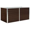 vidaXL Povi&scaron;ena vrtna gredica smeđa 160 x 80 x 77 cm pocinčani čelik