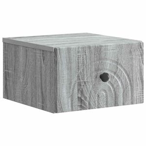 vidaXL Noćni ormarić za montažu na zid Siva sonoma 33 x 34,5 x 20 cm