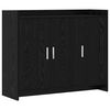 vidaXL Kreveta Crni hrast 98,5 x 33 x 80 cm Konstruirano drvo