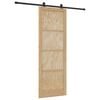 vidaXL Klizna vrata ORKDAL Prirodna 83 x 232 cm Masivna borovina