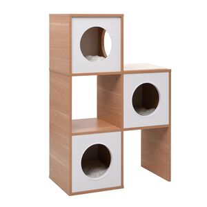 vidaXL Kućica za mačke s prostirkom za grebanje od sisala 100 cm